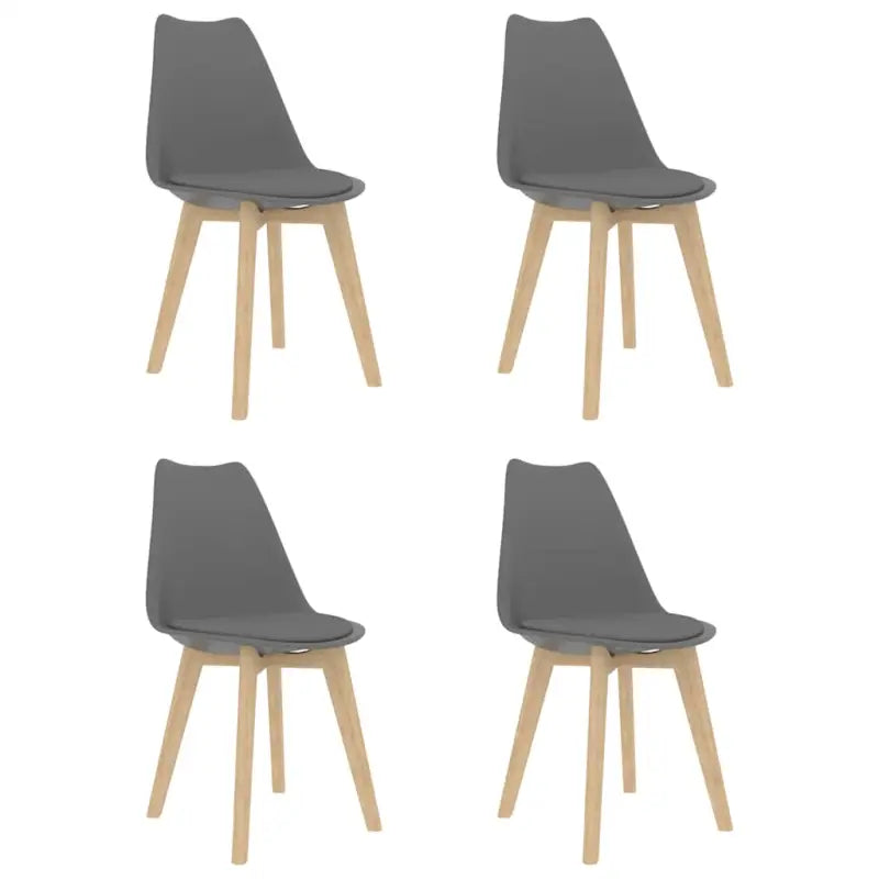 Eetkamerstoelen erg eenvoudig geleverd met tijdloos ontwerp - Grijs / 4 - Eetkamerstoelen