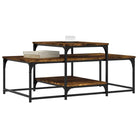 Eetkamertafel van bewerkt hout met elegante en duurzame afwerking - Salontafels