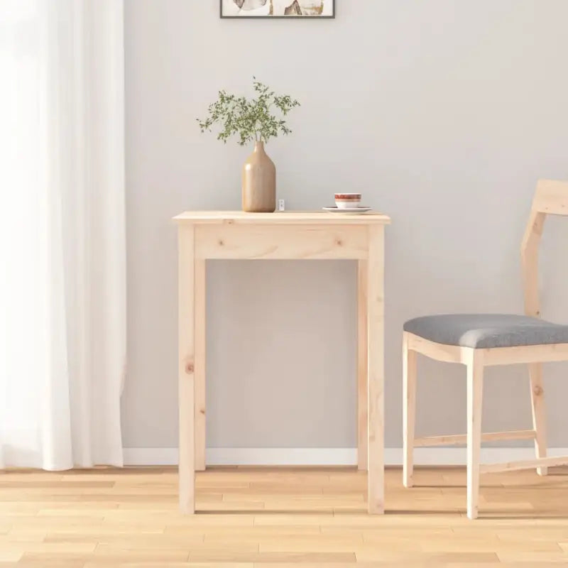 Eettafel met massief grenenhout voor een elegante minimalistische stijl - Naturel / 1 / 55 cm - Eettafels