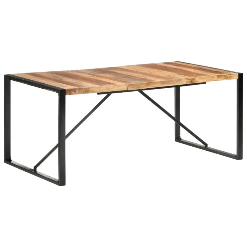Eettafel van massief acaciahout in Industriële stijl - 180 x 90 x 75 cm / 1 - Eettafels