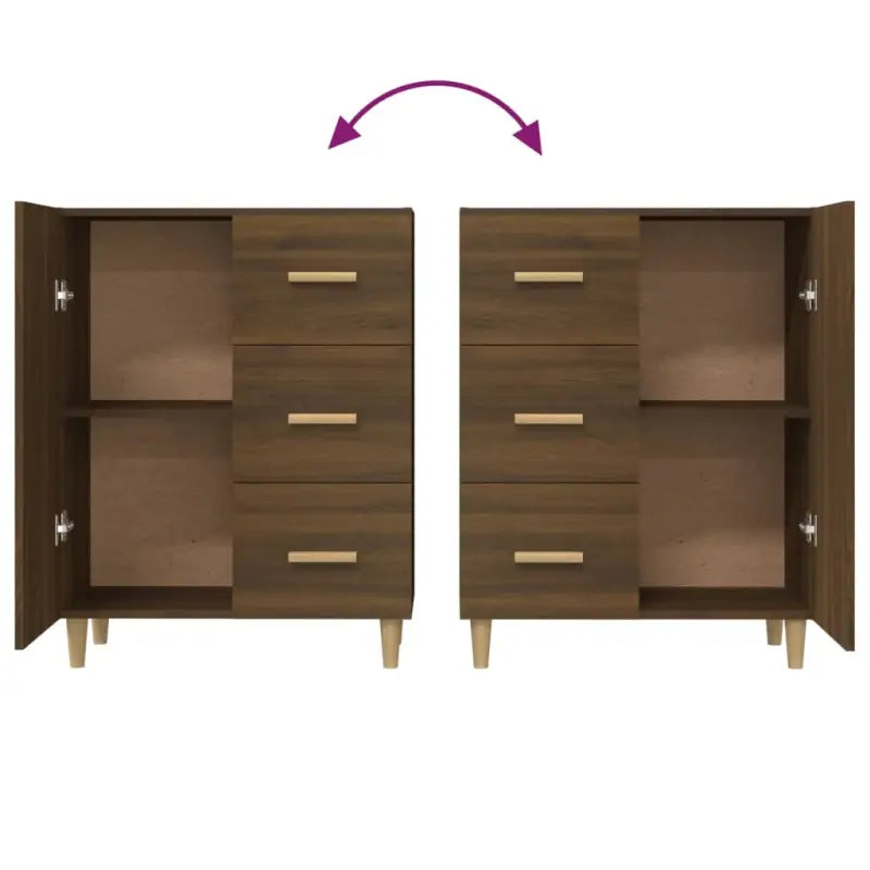 Elegant dressoir van bewerkt hout dat gemakkelijk schoon te maken - Dressoirs & buffetkasten