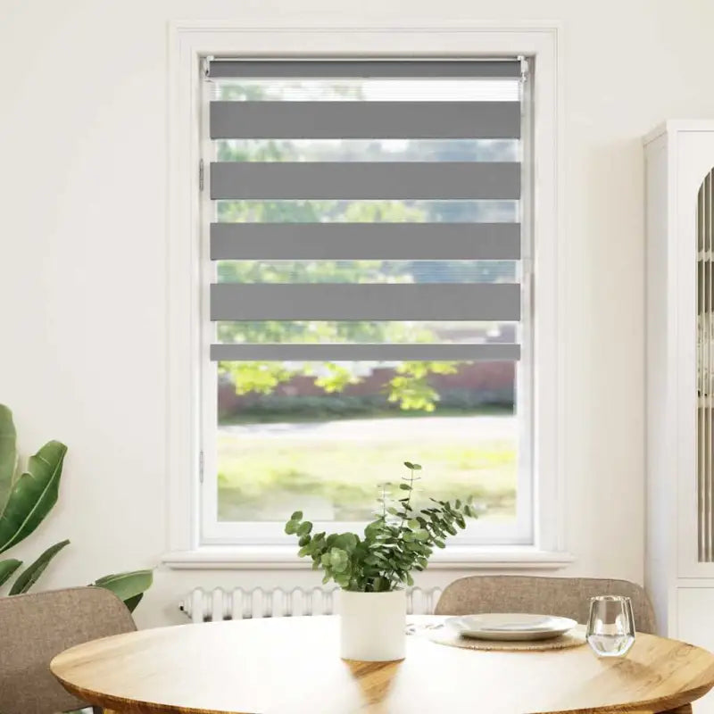 Elegant duo rolgordijn voor een moderne en stijlvolle woning - Grijs / 90 x 150 cm - Jaloezieën & rolgordijnen