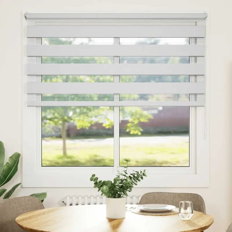 Elegant duo rolgordijn voor een moderne en stijlvolle woning - Wit / 120 x 175 cm - Jaloezieën & rolgordijnen