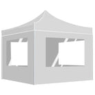 Elegant partytent met oxford stof en pvc ramen voor zware regen - Wit / 3 x 3 m / 1 - Partytenten & prieëlen
