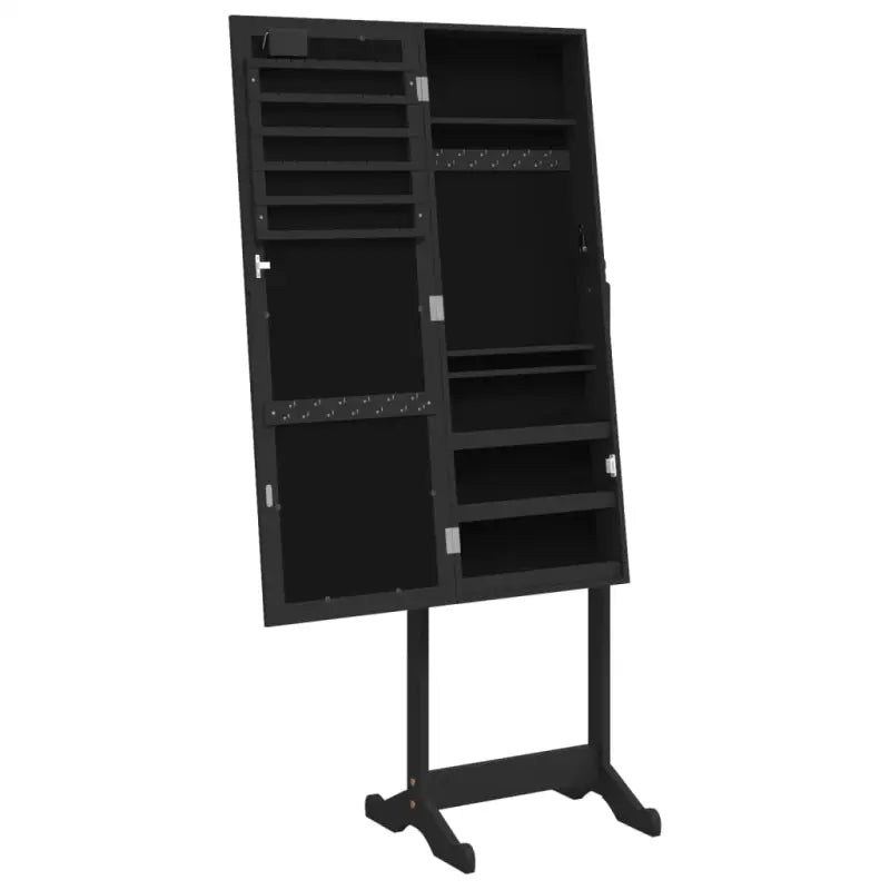 Elegant sieradenkast met LED-verlichting en bewerkt hout - Spiegels