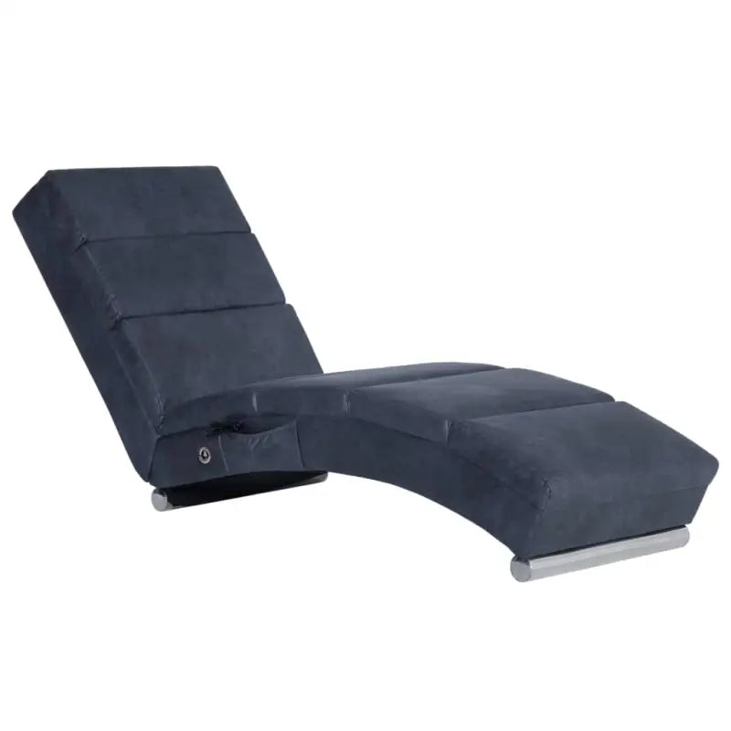 Elegante chaise longue met roestvrijstalen poten en comfortabele salomons - Grijs / 1 - Chaises longues