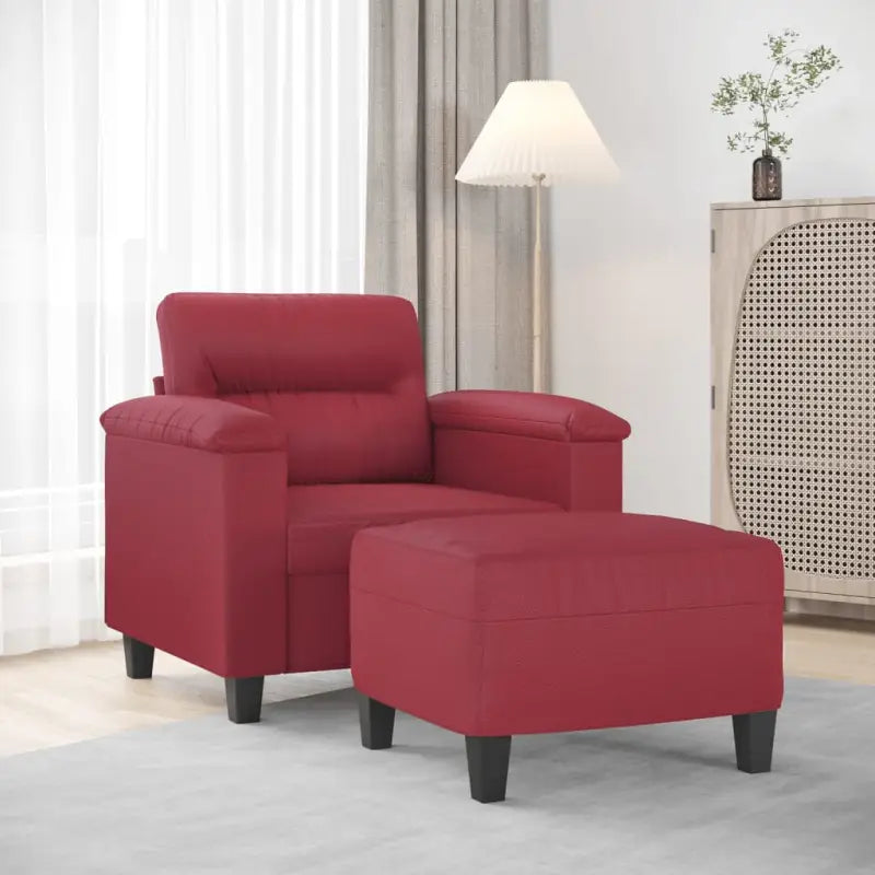 Elegante comfortabele fauteuil voor gezellige momenten in huis - Wijnrood - Banken