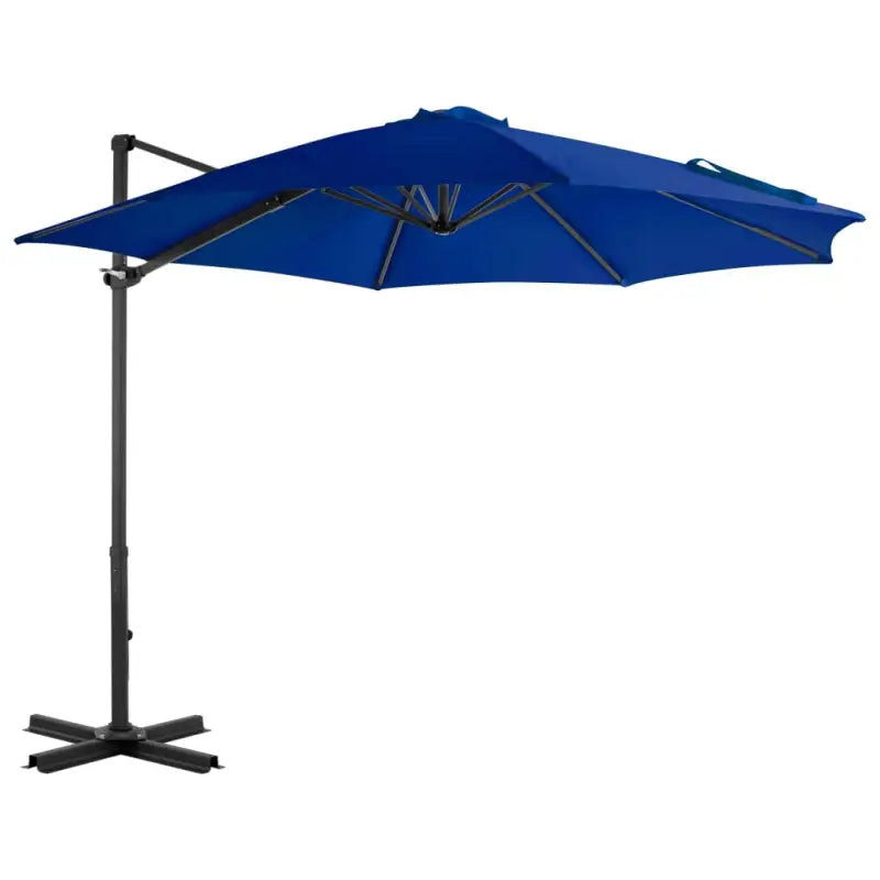 Elegante hangende parasol met aluminium paal voor schaduw en UV-bescherming - Blauw / 300 x 238 cm / 1 - Parasols