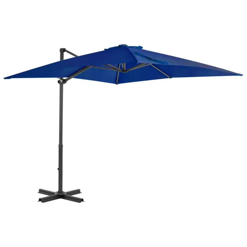 Elegante hangende parasol met aluminium paal voor schaduw en UV-bescherming - Blauw / 250 x 250 cm / 1 - Parasols