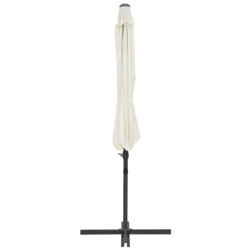 Elegante hangende parasol met stalen paal voor schaduw en UV-bescherming - Parasols en zonneschermen