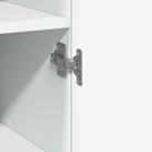 Elegante hoge kast van bewerkt hout voor een stijlvolle inrichting - Dressoirs & buffetkasten