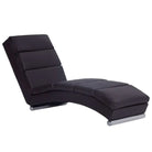 Elegante kunstleren chaise longue met roestvrijstalen poten en comfort - Chaises longues