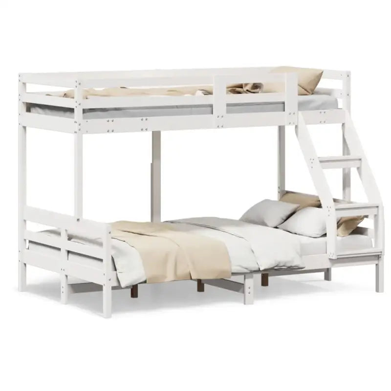 Elegante metalen stapelbed met massief grenenhout voor kleine kamers - Bedden & bedframes