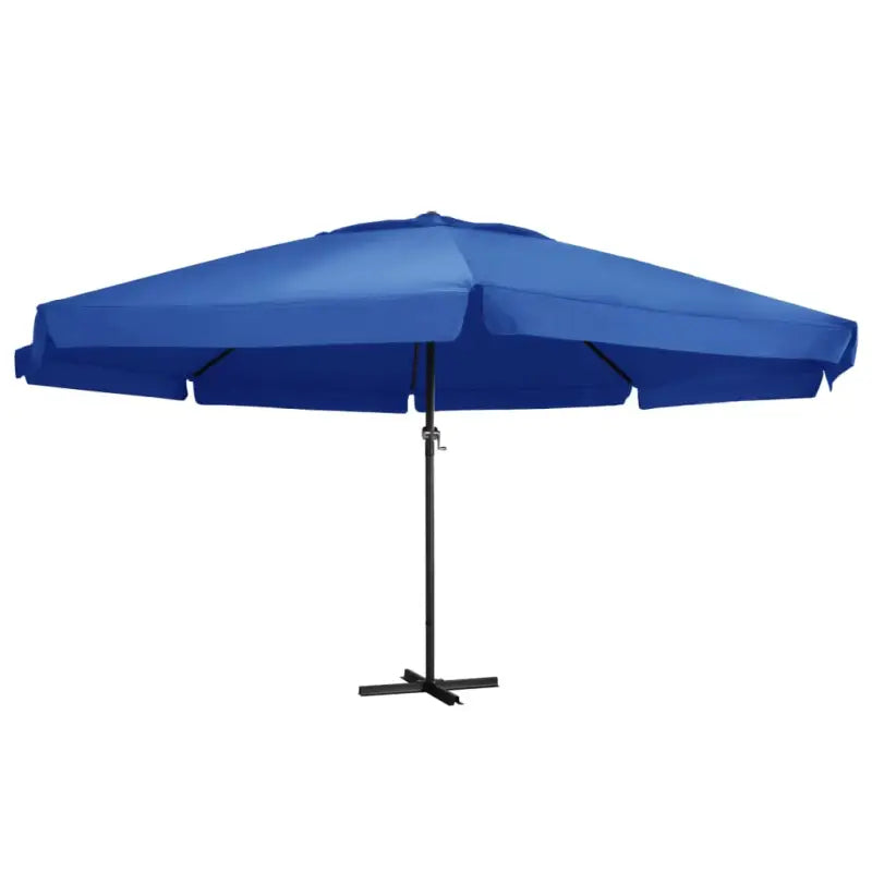 Elegante parasol met aluminium paal voor shade en uv-bescherming - azuurblauw / 500 cm / 1 - Parasols en zonneschermen