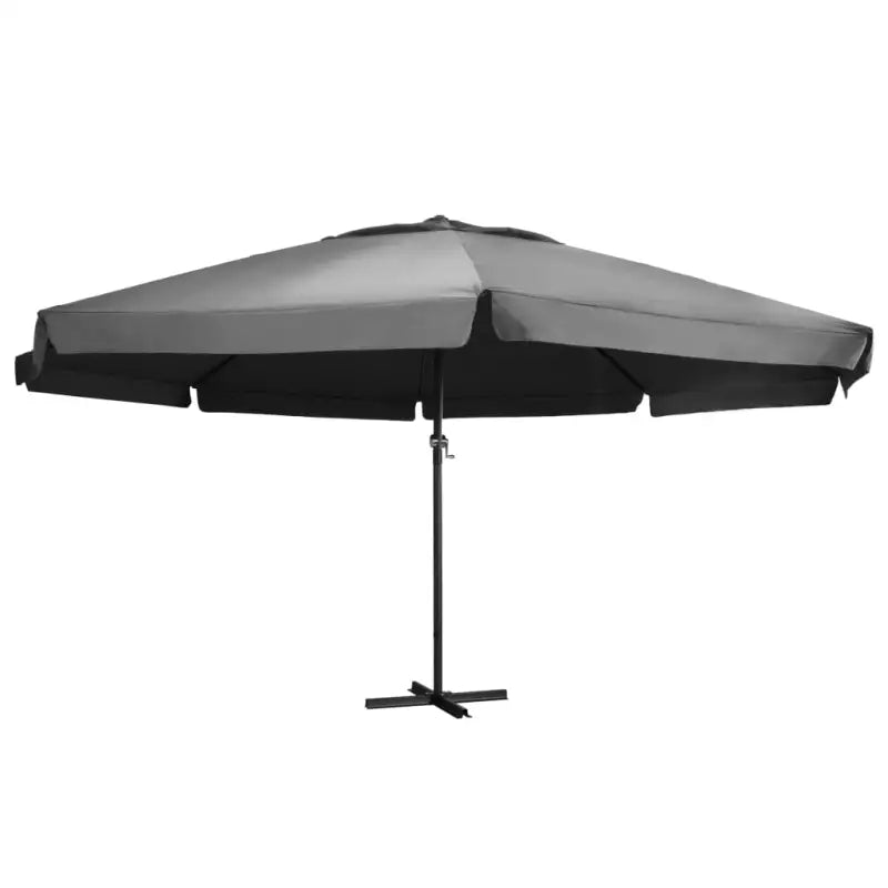 Elegante parasol met aluminium paal voor shade en uv-bescherming - Antraciet / 600 cm / 1 - Parasols en zonneschermen