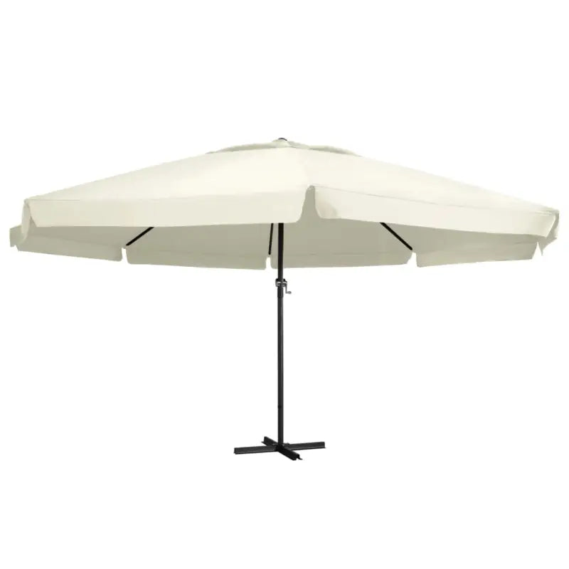 Elegante parasol met aluminium paal voor shade en uv-bescherming - Wit / 600 cm / 1 - Parasols en zonneschermen