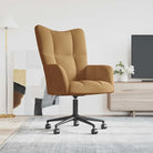Elegante relaxfauteuil met hoogte verstelbaar en graden draaibaar ontwerp - Bruin / 1 - Fauteuils & Relaxfauteuils