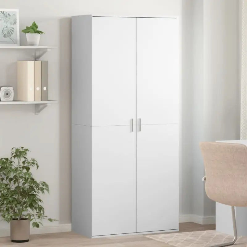 Elegante schoenenkast van duurzaam bewerkt hout voor een opgeruimde ruimte - Wit / 1 - Schoenenrekken