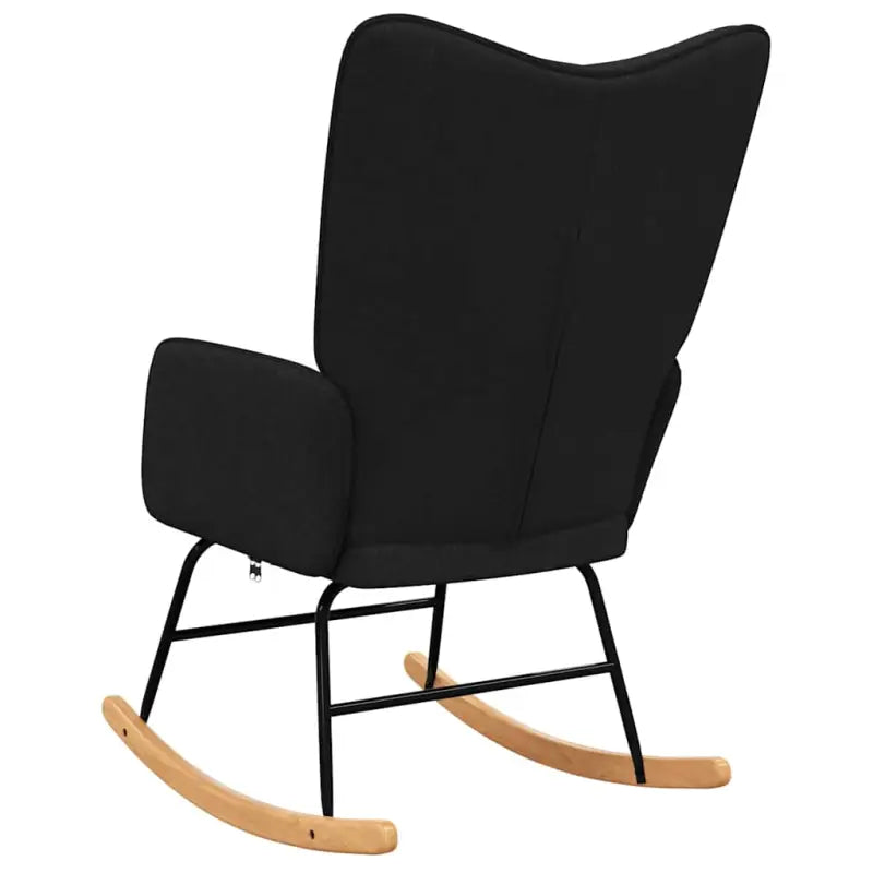 Elegante Schommelstoel met Blokpatroon voor een Modern Interieur - Schommelstoelen