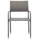 Elegante tuinset met poly rattan en gehard glas voor tuin of terras - Tuinsets