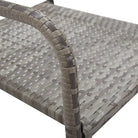 Elegante tuinset met poly rattan en gehard glas voor tuin of terras - Tuinsets