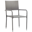 Elegante tuinset met poly rattan en gehard glas voor tuin of terras - Tuinsets