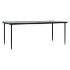 Elegante tuinset met poly rattan en gehard glas voor tuin of terras - Tuinsets