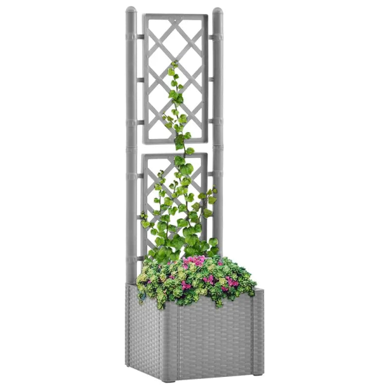 Elegante zelfwatergevende bloempotten en plantenbakken - Grijs / 43 x 43 x 142 cm / 1 - Bloempotten & plantenbakken