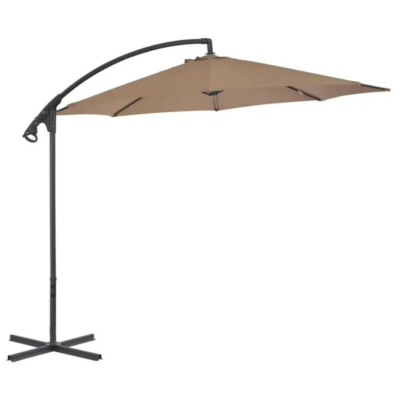 Elegante zweefparasol met stalen paal voor schaduw en uv-bescherming - Parasols en zonneschermen