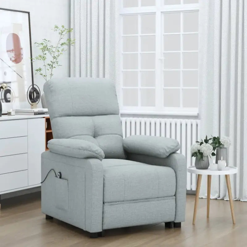 Elektrisch verstelbare fauteuil met comfortabel en ontspannend design - Lichtgrijs / 1 - Fauteuils & Relaxfauteuils