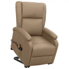 Elektrische massagestoel met verstelbare rug en voetensteun - Cappuccino / 1 - Elektrische massagestoelen
