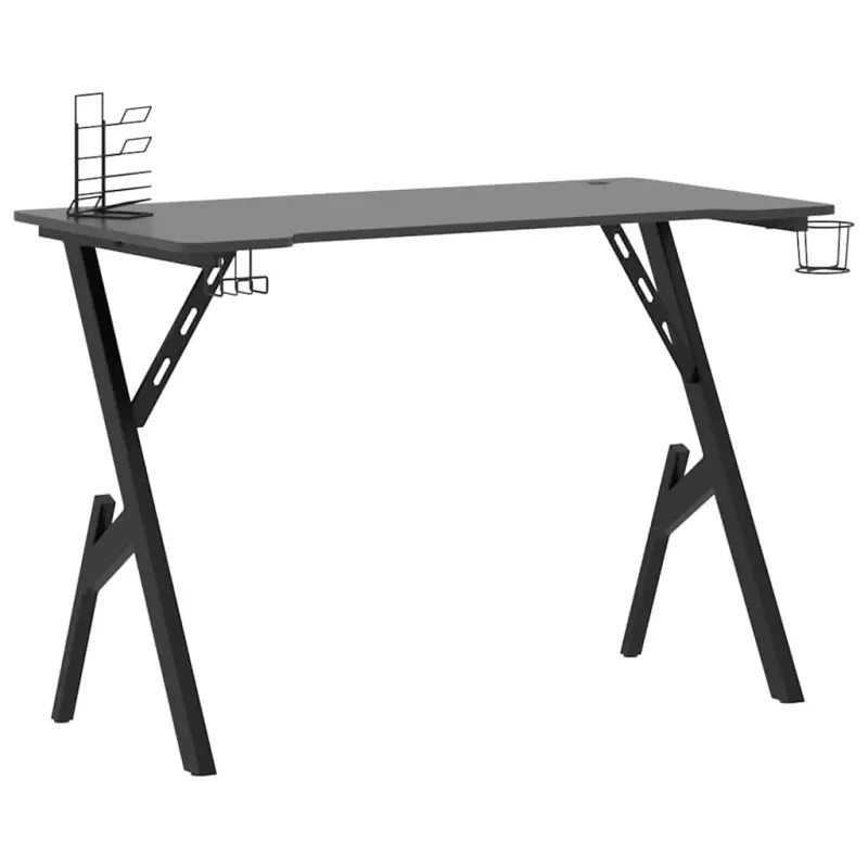 Ergonomisch Gamingbureau voor comfortabele en geconcentreerde speeltijd - Zwart / 110 x 60 x 75 cm - Bureaus