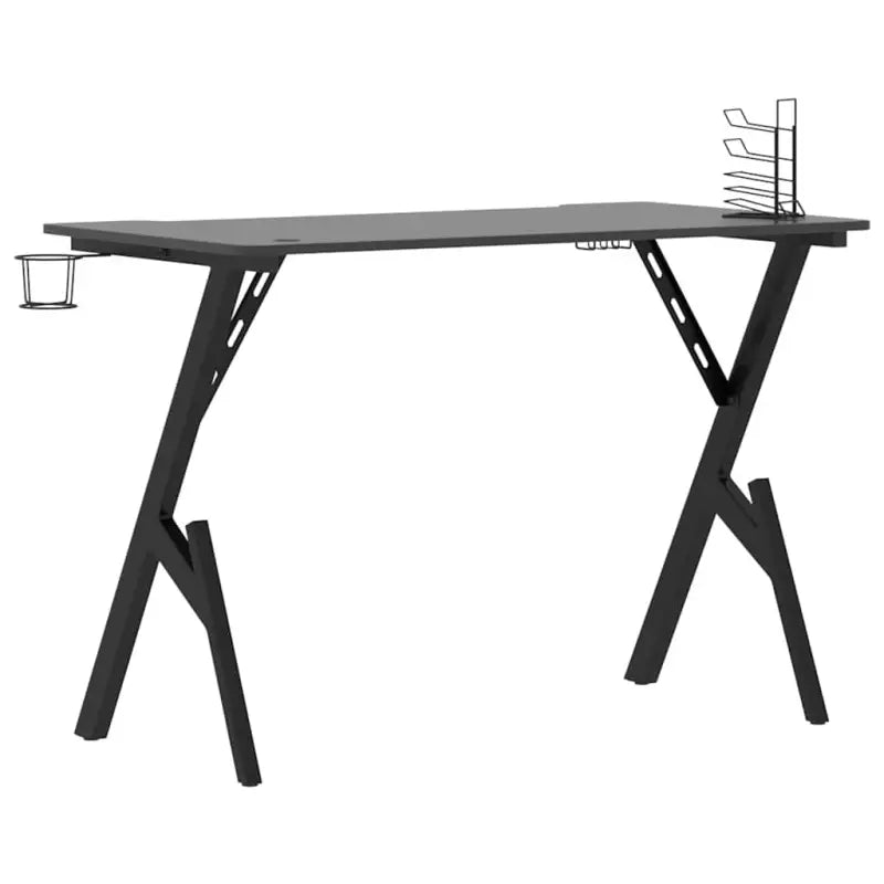 Ergonomisch Gamingbureau voor comfortabele en geconcentreerde speeltijd - Zwart / 110 x 60 x 75 cm - Bureaus