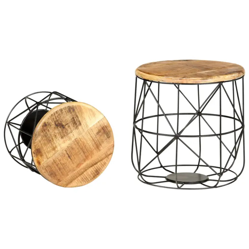 Exotische salontafels van massief mangohout in antieke stijl - Salontafels