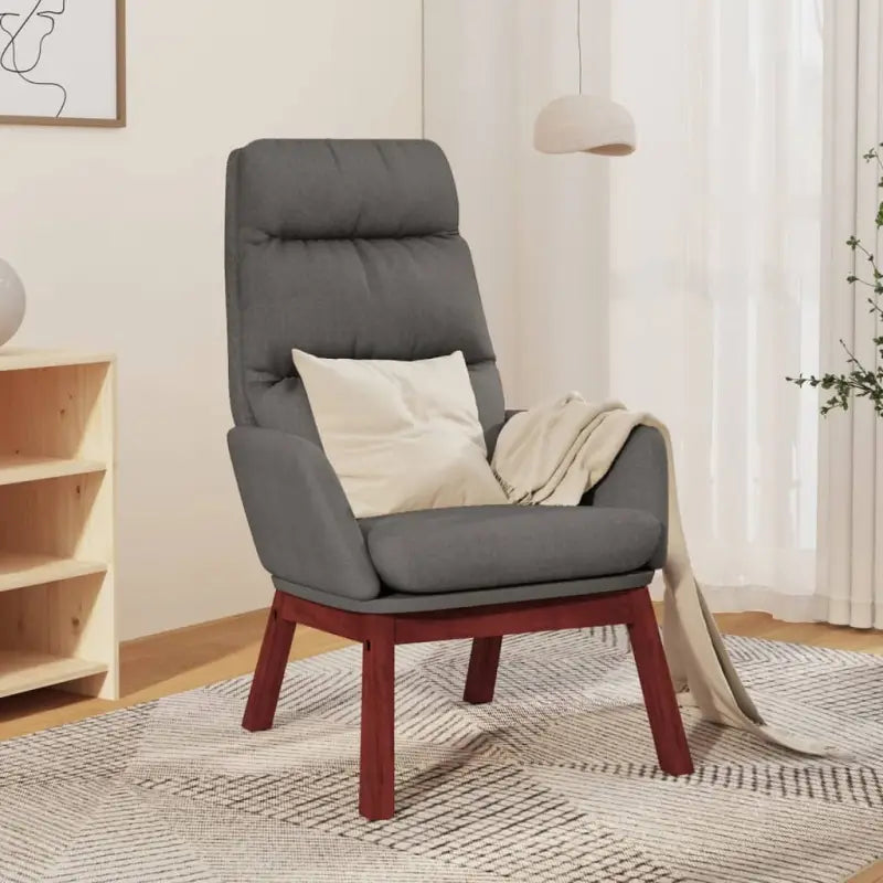 Fauteuil met optimaal zitcomfort en zacht stof voor comfort en stabiliteit - Lichtgrijs / 1 / Zonder voetensteun