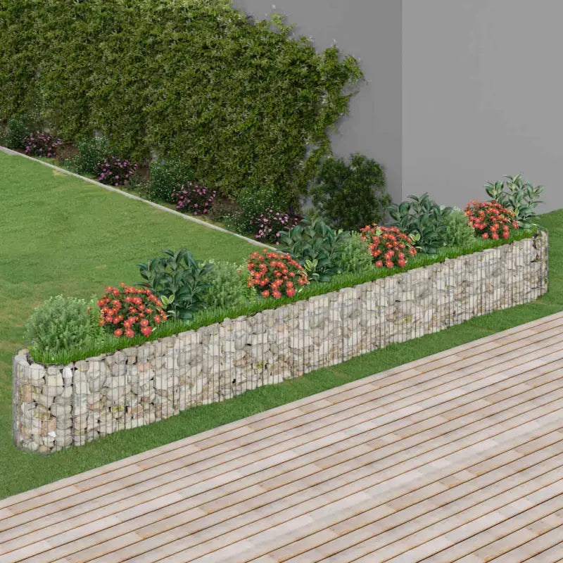 Gabion plantenbak van gegalvaniseerd ijzer voor een stabiele border - 470 x 50 x 50 cm / 1 - Bloempotten & plantenbakken