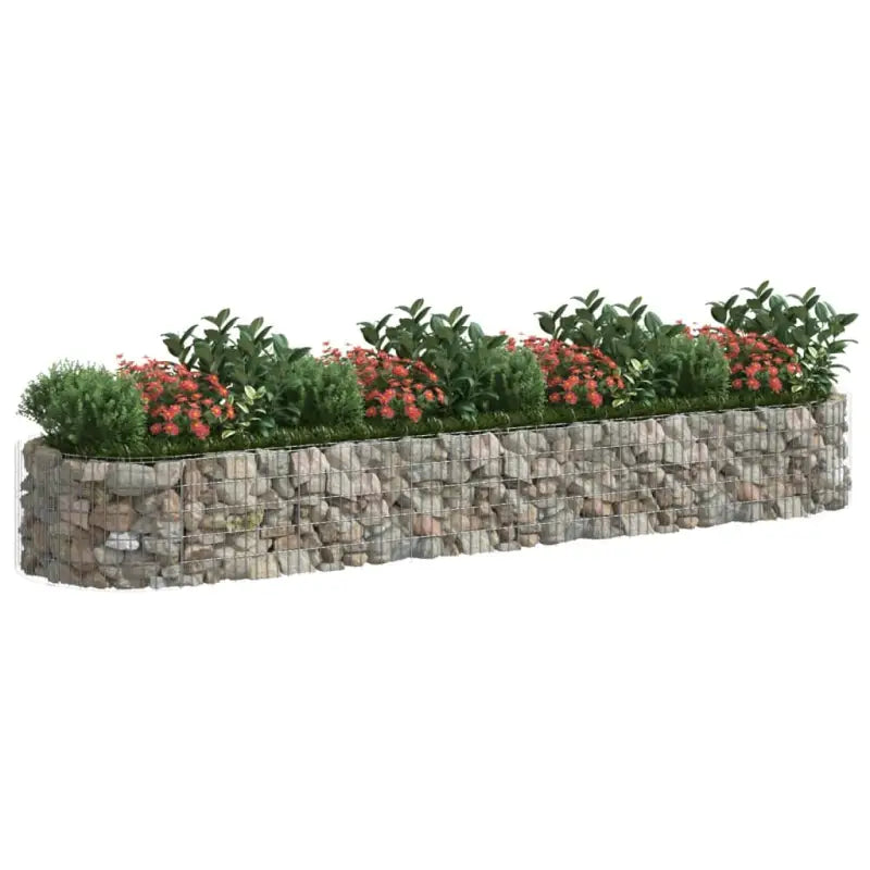 Gabion plantenbak van gegalvaniseerd ijzer voor een stabiele border - Bloempotten & plantenbakken