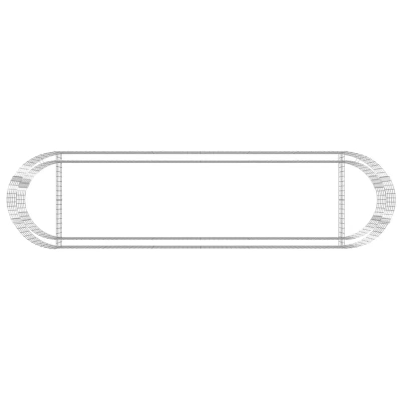 Gabion plantenbak van gegalvaniseerd ijzer voor een stabiele border - Bloempotten & plantenbakken