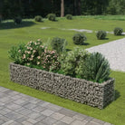 Gabion plantenbak van gegalvaniseerd staal voor tuin en terras - 270 x 50 x 50 cm / 1 - Bloempotten & plantenbakken