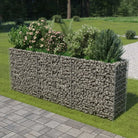 Gabion plantenbak van gegalvaniseerd staal voor tuin en terras - 270 x 50 x 100 cm / 1 - Bloempotten & plantenbakken