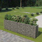 Gabion plantenbak van gegalvaniseerd staal voor tuin en terras - 360 x 50 x 100 cm / 1 - Bloempotten & plantenbakken