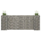 Gabion plantenbak voor een stijlvolle tuinborder - 260 x 40 x 100 cm / 1 - Bloempotten & plantenbakken