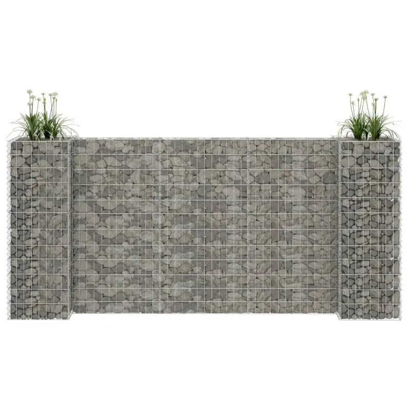 Gabion plantenbak voor een stijlvolle tuinborder - 260 x 40 x 120 cm / 1 - Bloempotten & plantenbakken