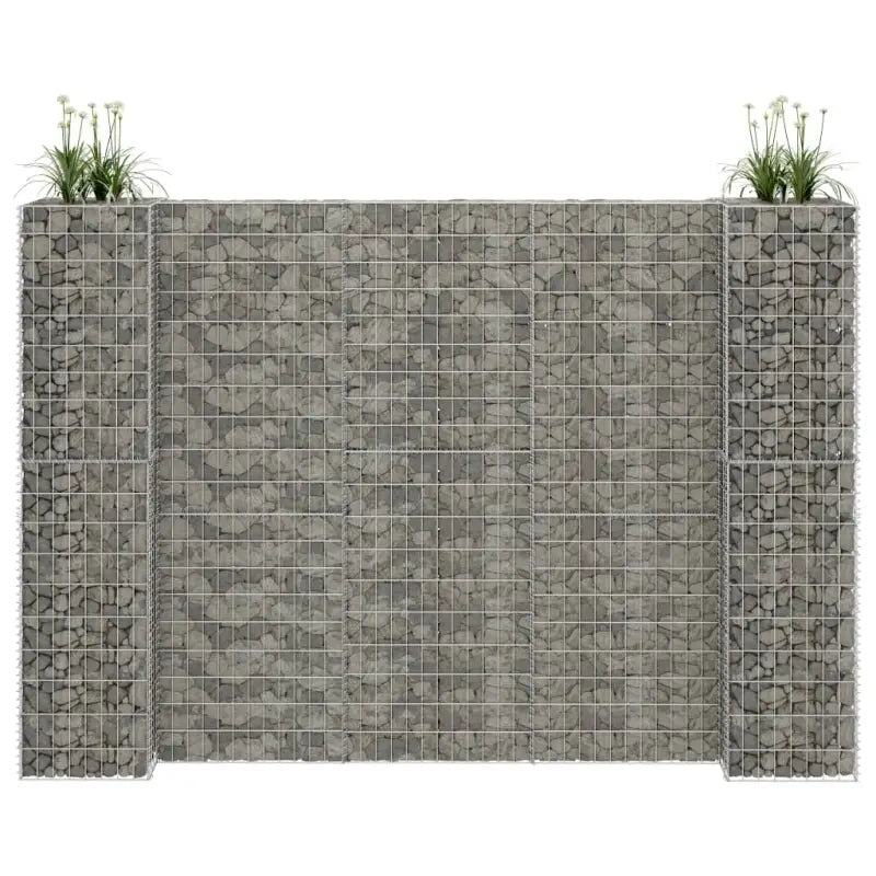 Gabion plantenbak voor een stijlvolle tuinborder - 260 x 40 x 180 cm / 1 - Bloempotten & plantenbakken