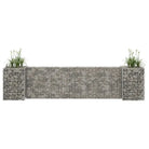 Gabion plantenbak voor een stijlvolle tuinborder - 260 x 40 x 60 cm / 1 - Bloempotten & plantenbakken