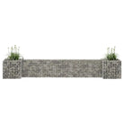Gabion plantenbak voor een stijlvolle tuinborder - 260 x 40 x 40 cm / 1 - Bloempotten & plantenbakken