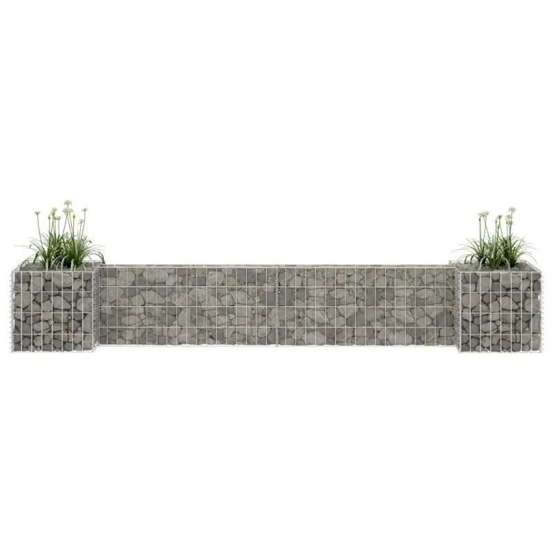 Gabion plantenbak voor een stijlvolle tuinborder - 260 x 40 x 40 cm / 1 - Bloempotten & plantenbakken