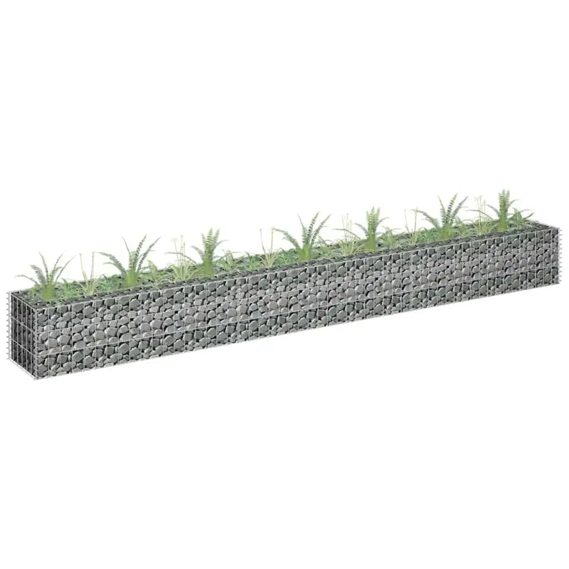 Gegalvaniseerd Staal Gabion Plantenbak voor Stijlvolle Tuinranden - 270 x 30 x 30 cm / 1 - Bloempotten & plantenbakken