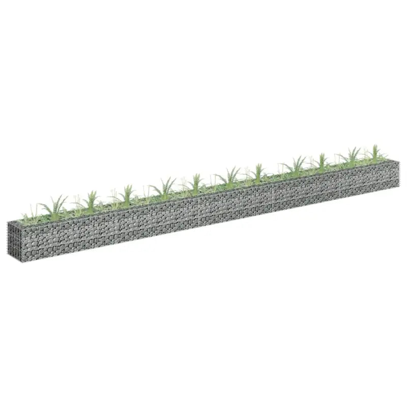 Gegalvaniseerd Staal Gabion Plantenbak voor Stijlvolle Tuinranden - 450 x 30 x 30 cm / 1 - Bloempotten & plantenbakken