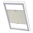 Geplooid rolgordijn voor Velux met meegeleverde montageaccessoires - Crème / pk08 - Jaloezieën & rolgordijnen